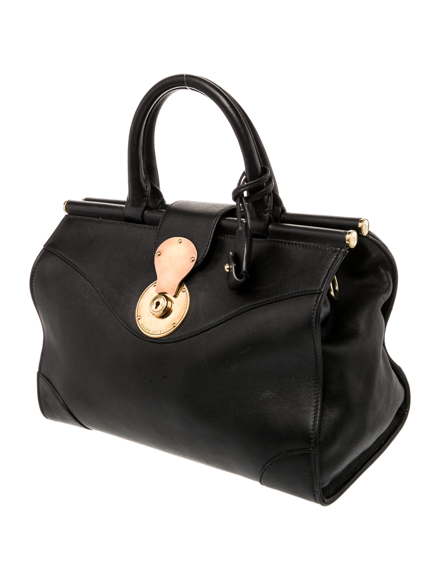 Ralph Lauren Leather Top Handle Bag